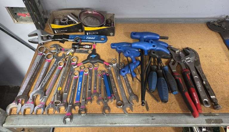 Mechanics Tools Including Wrenches, Sockets And More image