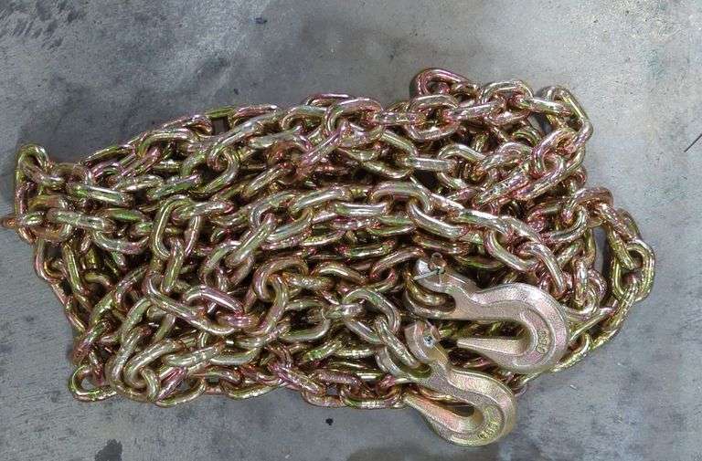 Heavy Duty 5/16" Tow Chain With Forged Steel Hooks image
