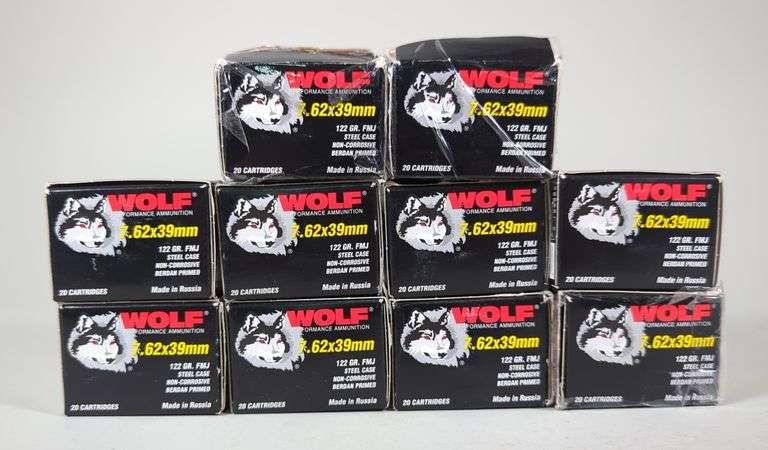 Wolf 7.62x39mm Ammo, Approx 200 Rds, Local Pickup Only image
