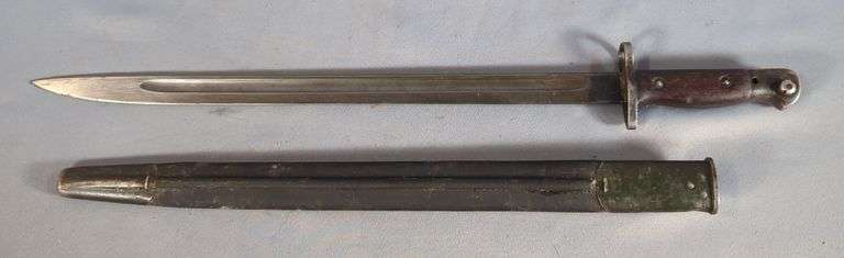 British M1907 Bayonet Mfg By Wilkinson Sword, 17" Blade, In Scabbard image