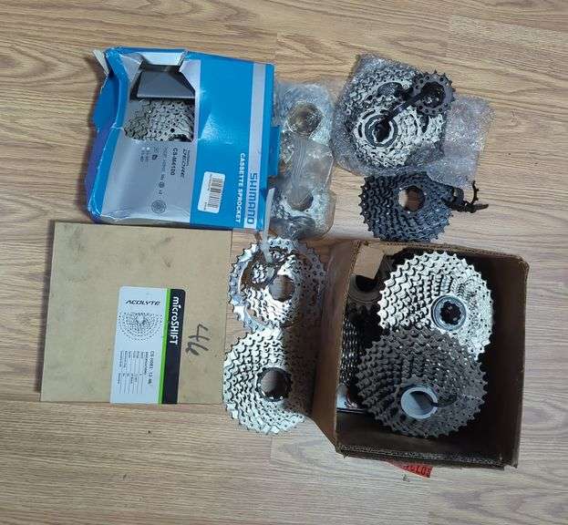 Shimano and Microshift Cassette Sprockets, Contents Of 3 Boxes image