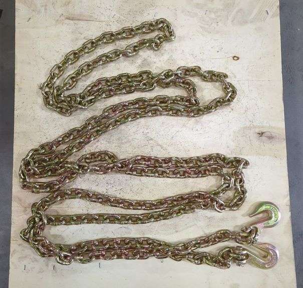 Heavy Duty 5/16" Tow Chain With Forged Steel Hooks image