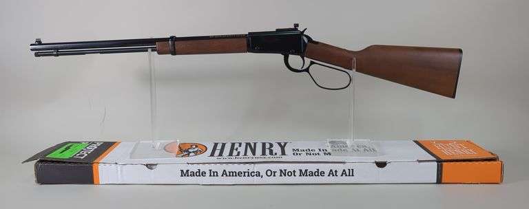 Henry Repeating Arms H001TMRP Small Game .22 WMR Lever Action Rifle SN# TMRP006382, Paperwork, In Box image