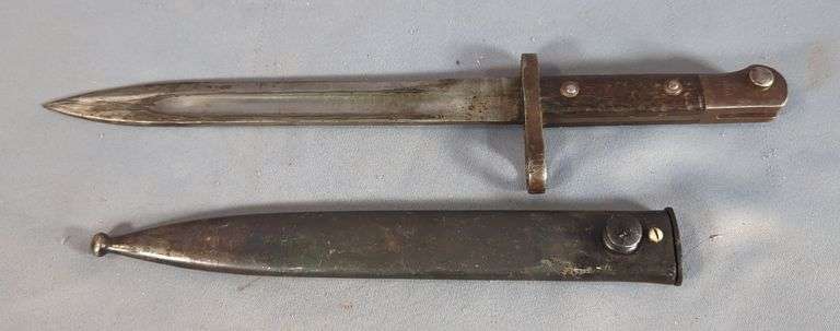 Turkish M1935 AS.FA. Bayonet, 9.75" Blade, In Scabbard image