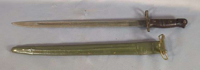 US M1917 Bayonet, Made By Remington, 17" Blade, With Eagle And Flaming Bomb image