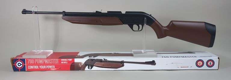 Crosman 760 Pumpmaster Classic .177 Cal Air Rifle SN# N22114661, Missing Reservoir Cap, In Box image