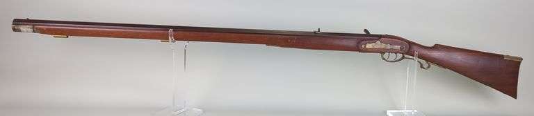 Black Powder Rifle With Mule Ear Lock, 42" Bbl, No Ram Rod, Unknown Cal image