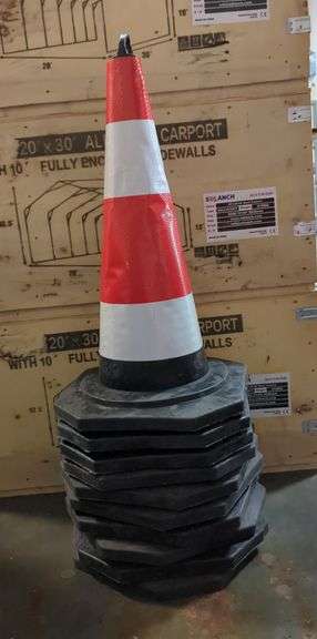 Safety Traffic Cones, Qty 10 image
