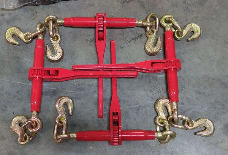 Ratchet Load Binders 5/16-3/8" With Hooks, Qty 4 image