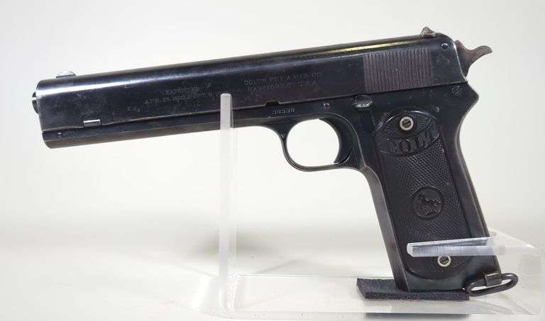 Colt Automatic M1902 Sport .38 RS Pistol SN# 38558, No Mag, Slide Is Stuck Closed image