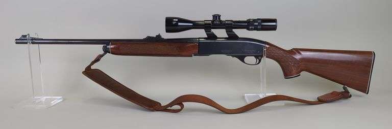 Remington Woodsmaster 742 30-06 Sprg  Rifle SN# B7209067, Leather Sling, Bushnell Banner 3x-9x Scope, No Mag image