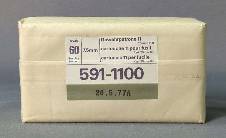 7.5mm Ammo, Approx 60 Rds, Local Pickup Only image