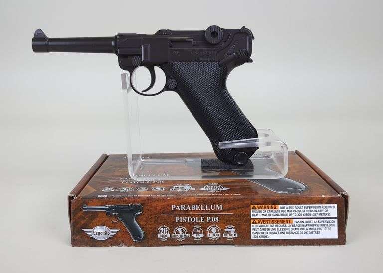 Umarex Legends P.08 .177 Cal  CO2 Airgun SN# 13B66465, Paperwork, In Box image