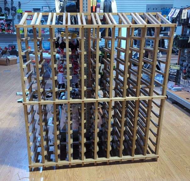Wood Bottle Storage Rack image