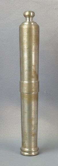 Miniature Cannon Barrel, 10"  Long, Weighs Approx 3 lbs, Unknown Bore Size image