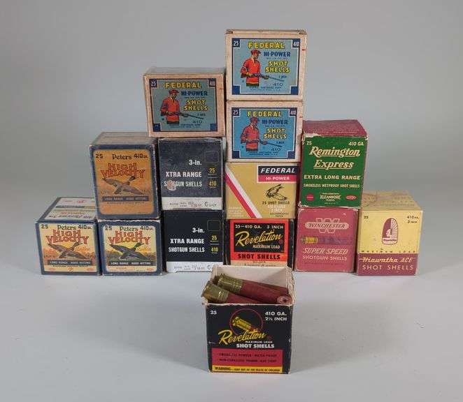 Assorted .410 Ga Ammunition, Brands Include Federal, Revelation, Winchester And More, Approx 345 Rds, Local Pickup Only image