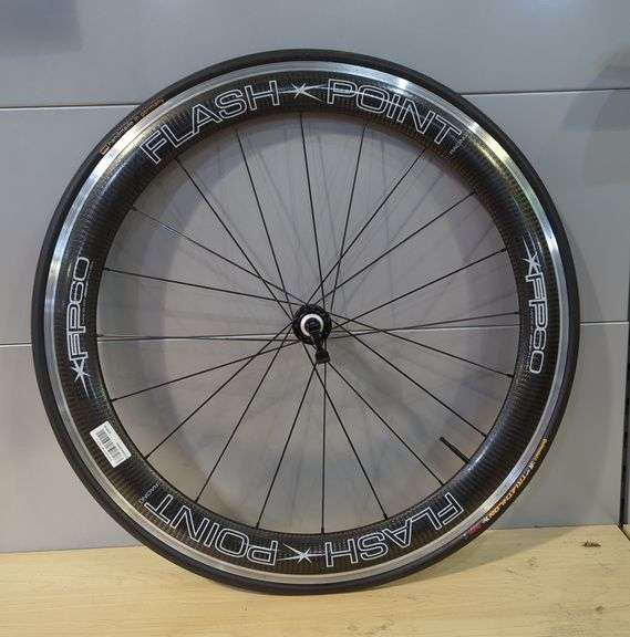 Zipp Flash Point FP60 Carbon Front Bicycle Wheel With Tire image