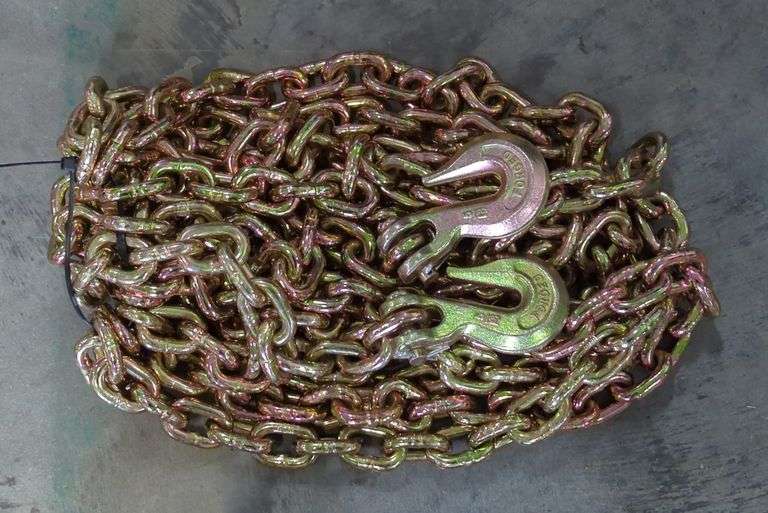 Heavy Duty 5/16" Tow Chain With Forged Steel Hooks image