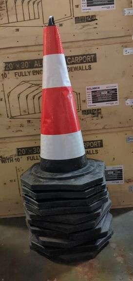Safety Traffic Cones, Qty 10 image