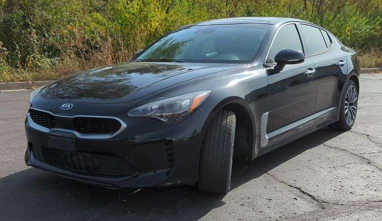2018 Kia Stinger AWD Sedan Car VIN# KNAE25LAXJ6038297, Miles Showing On Odometer 66,213, Missouri Title, See Photo Gallery For Video image
