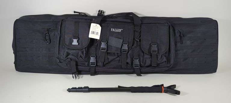 Falcon Gear Soft Rifle Case And Vanguard Scout M62 Monopod image