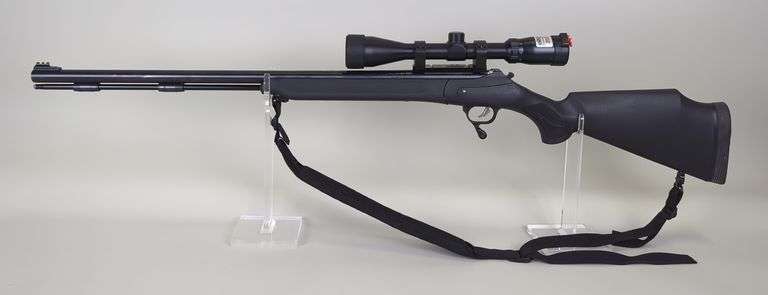 Thompson Center Triumph .50 Cal Black Powder Rifle SN# 79776, Bushnell Trophy XLT 3-9x40 Scope, Padded Sling, Fiber Optic Front Sight image