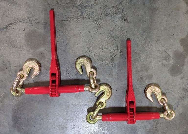 Ratchet Load Binder 3/8"-1/2" With Hooks, Qty 2 image