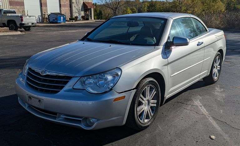 2008 Chrysler Sebring Hard Top Convertible FWD Car, VIN# 1C3LC65M88N100529, Miles Showing On Odometer 152,668, Missouri Title, See Photo Gallery For Video image
