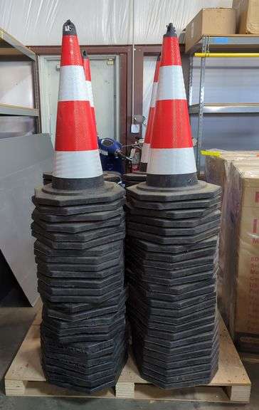 Safety Traffic Cones, Qty 50 image