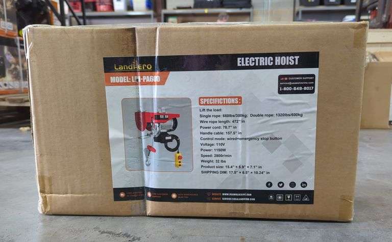 2025 Landhero LDH-PA600 Electric Hoist, Unused image