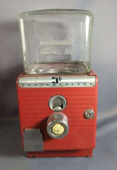 Northwestern 5 Cent Gumball Vending Machine, Circa 1940s image