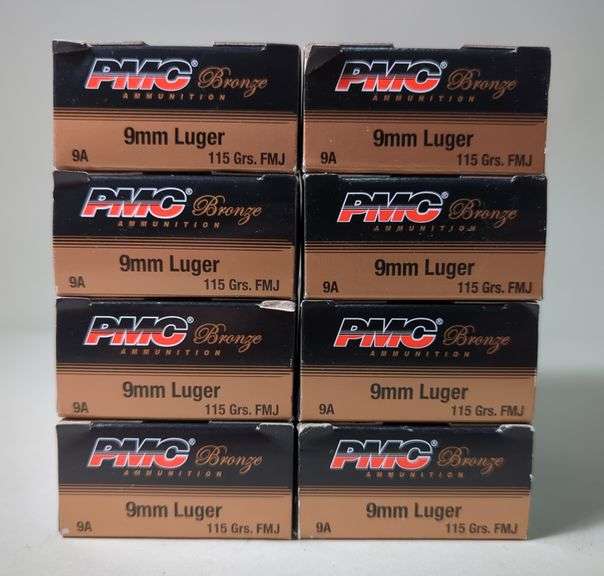 PMC Bronze 9mm Luger Ammo, Approx 400 Rds, Local Pickup Only image
