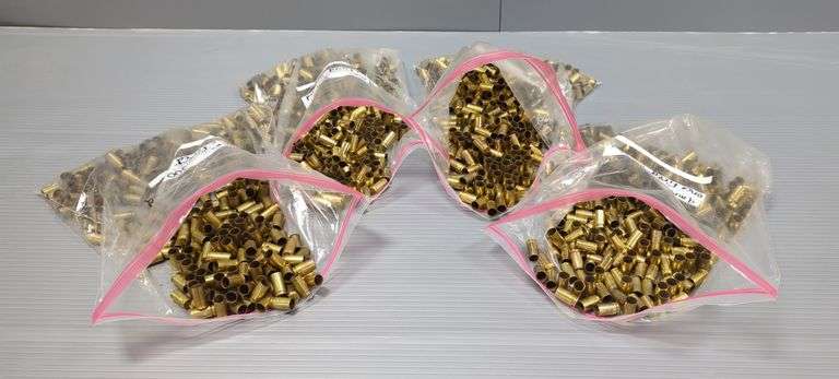 9mm Empty Brass, Once Fired, Cleaned, Approx Qty 1200 image