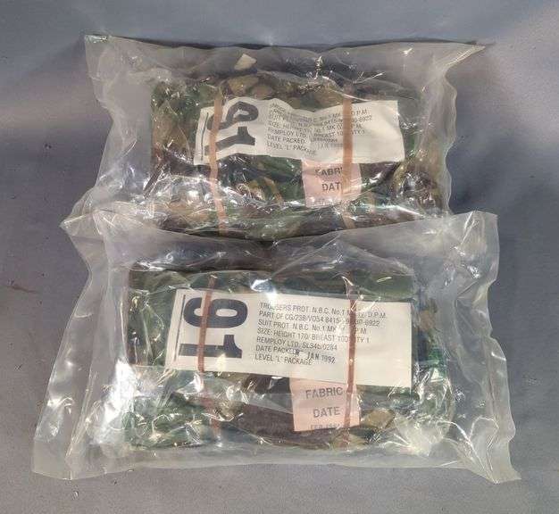 Chemical Charcoal Infused Light Radiation Suit Smock And Trousers, Size Height 170/ Breast 100 image