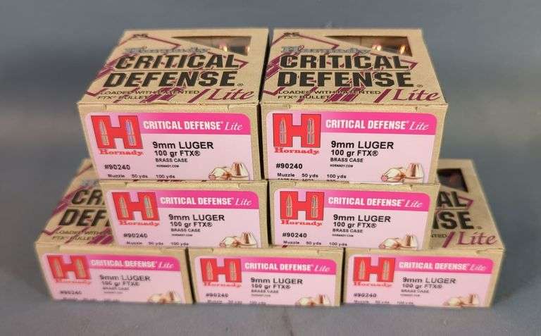 Hornady Critical Defense Lite 9mm Luger Ammo, Approx 175 Rds, Local Pickup Only image