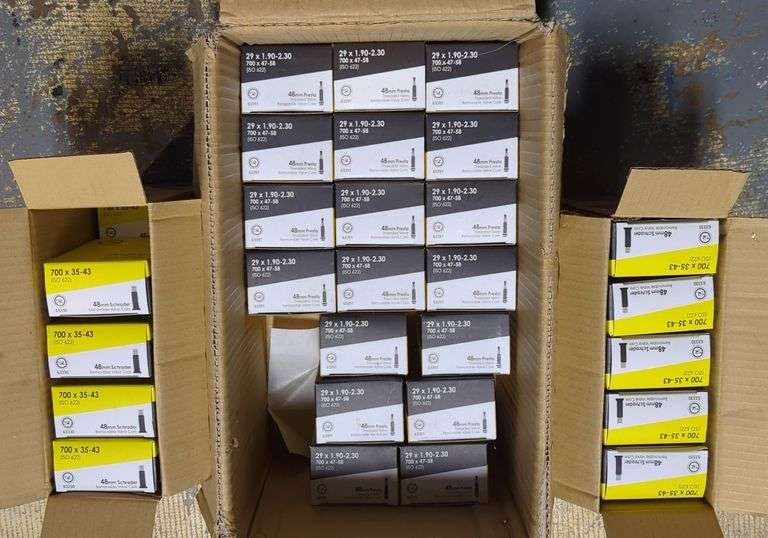 Sunlite Bicycle Tubes, 700x35-43 and 700 x 1.90-2.30, 48mm Valve Cores image