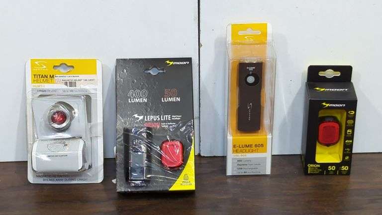 Serfas Headlight/Helmet Taillight And Moon Taillight/Headlight image