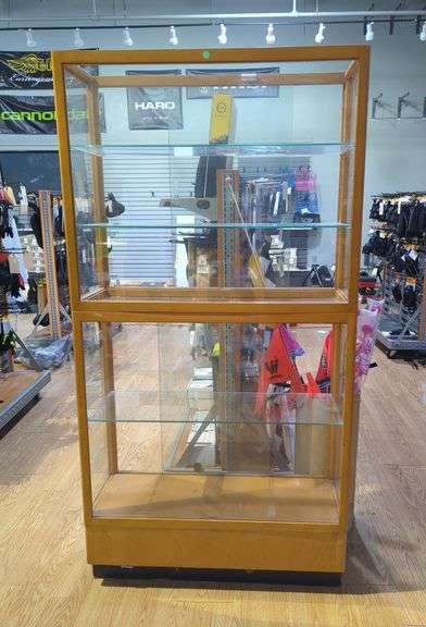 Waddell Locking Display Cabinet With Glass Shelving, No Key image