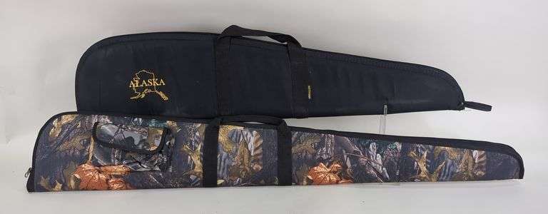 Allen Padded Soft Rifle Case And Unmarked Camo Padded Soft Rifle Case image