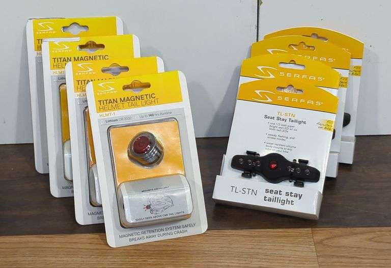 Serfas Titan Magnetic Helmet Tail Lights And Seat Stay Taillights image