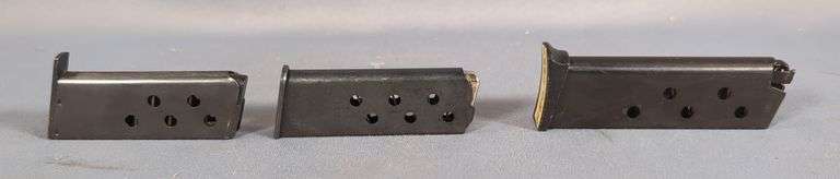 Metal Mags, Qty 3, Believed To Be For .380 Cal And .25 Cal image