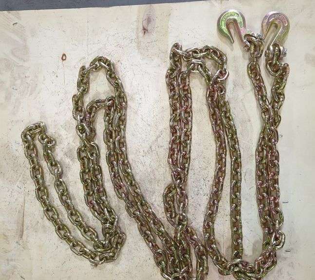 Heavy Duty 5/16" Tow Chain With Forged Steel Hooks image
