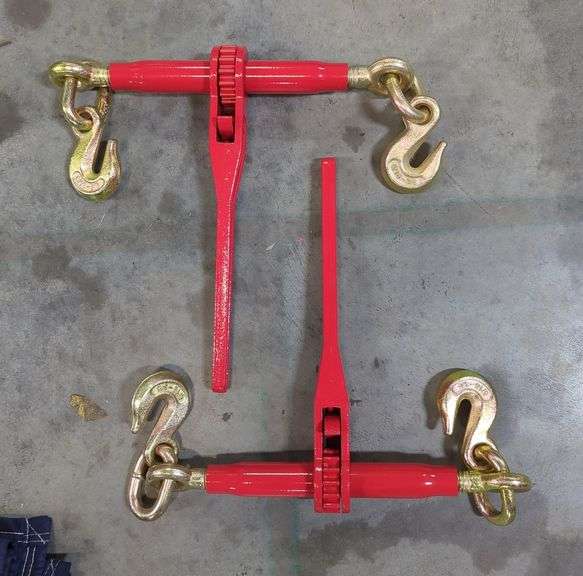 Ratchet Load Binders 5/16-3/8" With Hooks, Qty 2 image