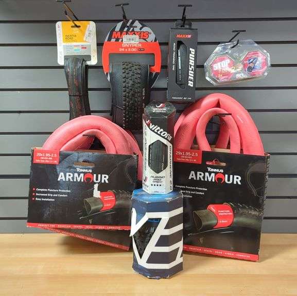 Puncture Protection Tire Liners And Folding Tires, Total Qty 12 image