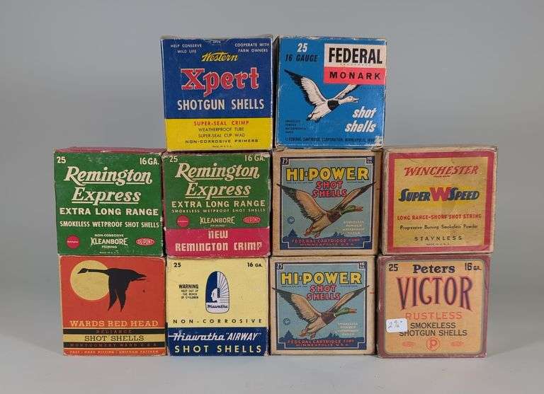 Assorted 16 Ga Shotgun Ammunition, Brands Include Winchester, Remington, Red Head And More, Approx 225 Rds, Local Pickup Only image