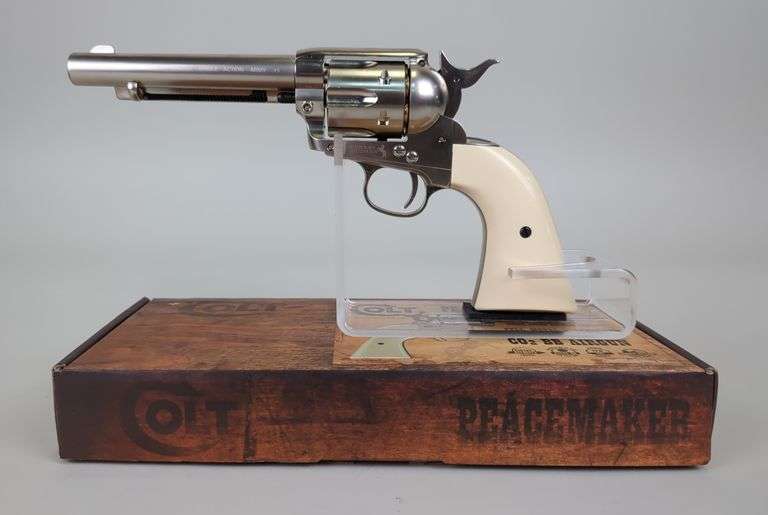 Colt Single Action Army .177 Cal  CO2 Airgun SN# 15D68385, Paperwork, In Box image