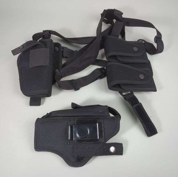 Harness With Holster And Duel Mag Holders, And Ace Case Holster With Mag Pouch image
