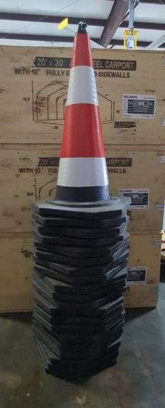 Safety Traffic Cones, Qty 20 image