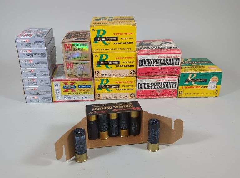 Assorted 12 Ga Ammunition, Brands Include Winchester, Remington And Hornady, Approx 227 Rds, Local Pickup Only image