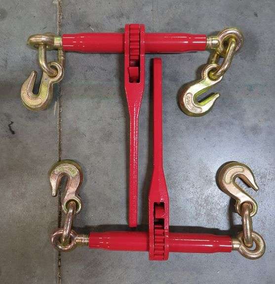 Ratchet Load Binders 5/16-3/8" With Hooks, Qty 2 image